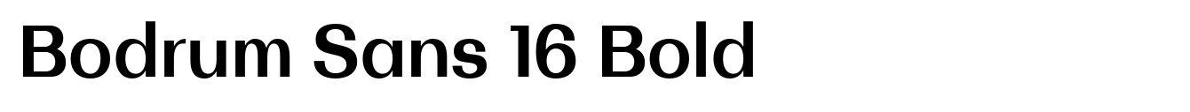 Bodrum Sans 16 Bold